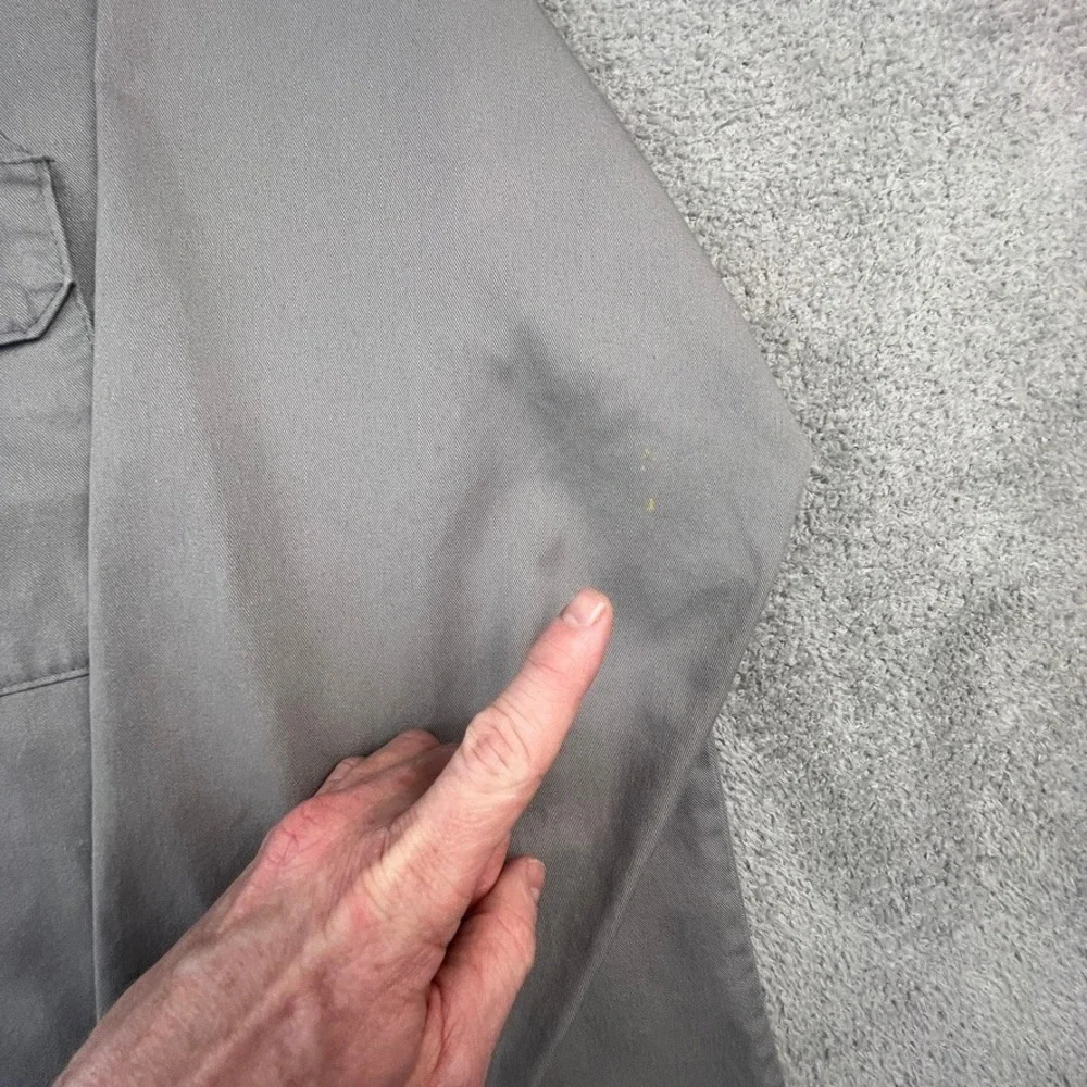 Dickies Work Shirt‎ Mens 2XL Long Sleeve Gray Twill Button Down Skater Workwear